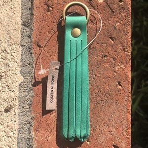 Portland Leather Goods Tassel Keychain Sea Green Reef